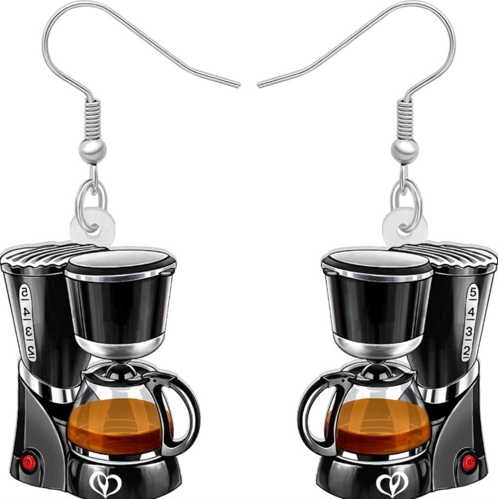 Coffee Maker Earrings